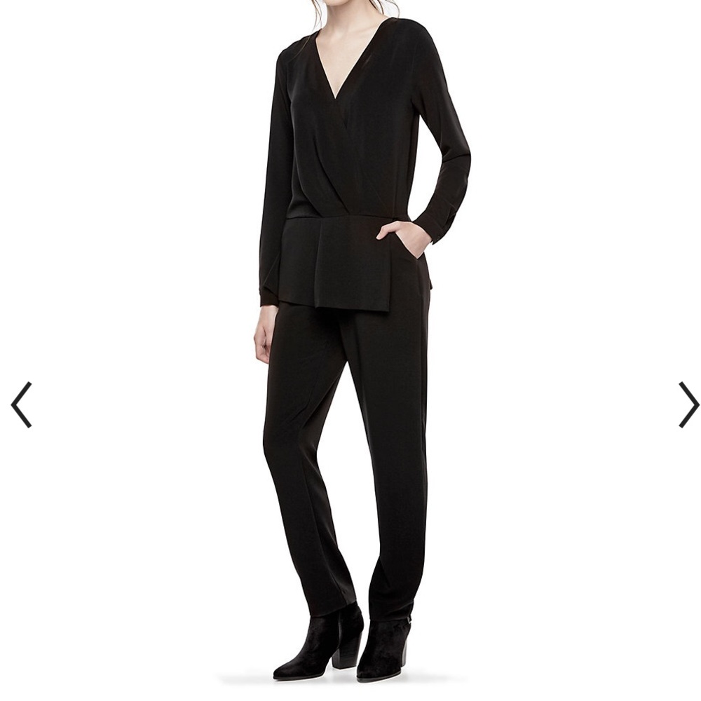 Thakoon Peplum Jumpsuit in Black